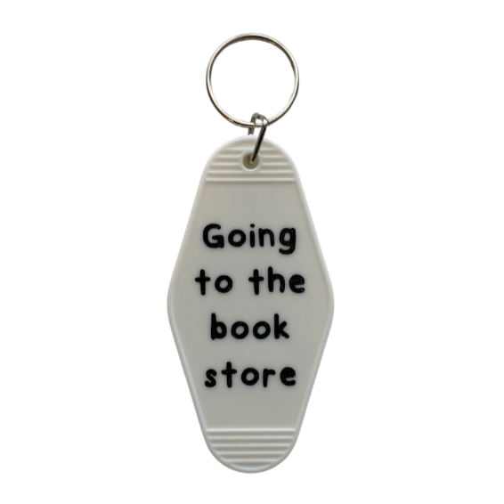 Going to the book store Keychain