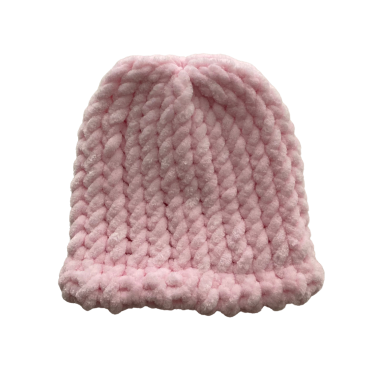 Newborn Baby Hat (Light Pink)