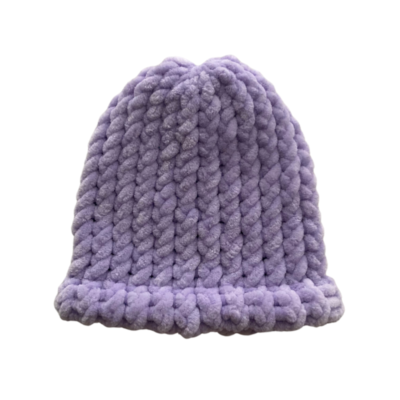 Newborn Baby Hat (Light Purple)