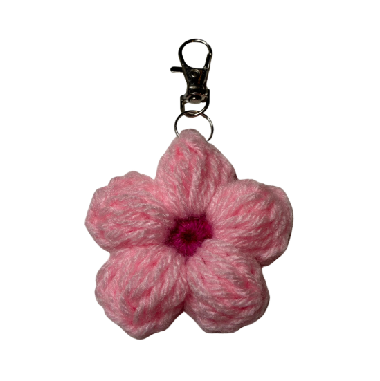 Light Pink Flower Keychain