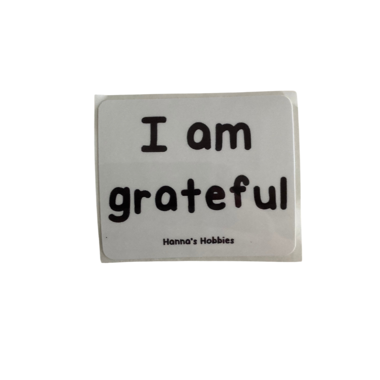 I am grateful Sticker