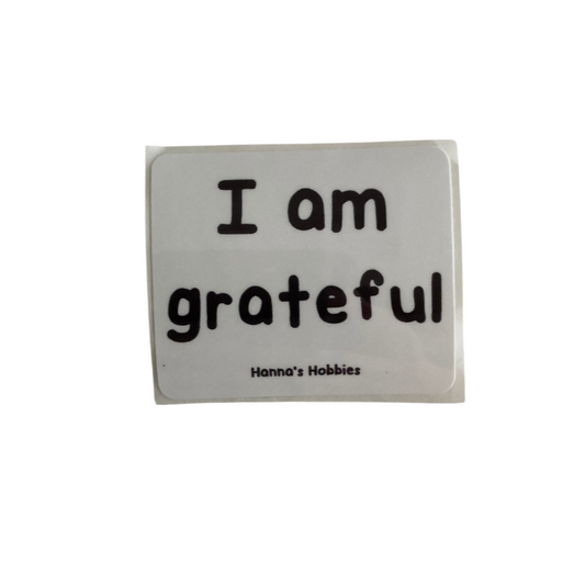 I am grateful Sticker