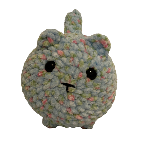 Cat (Loaf Blue Floral)