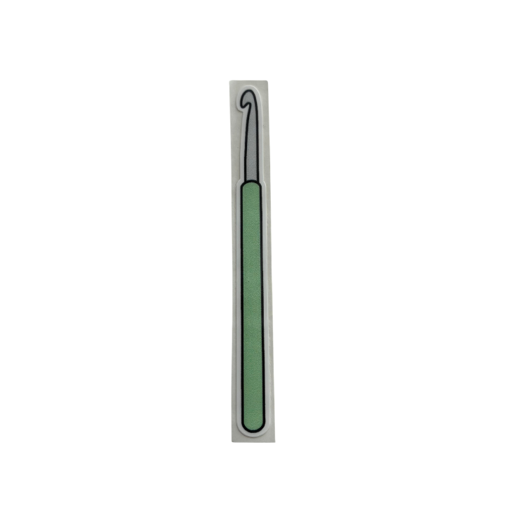 Green Crochet Hook Sticker