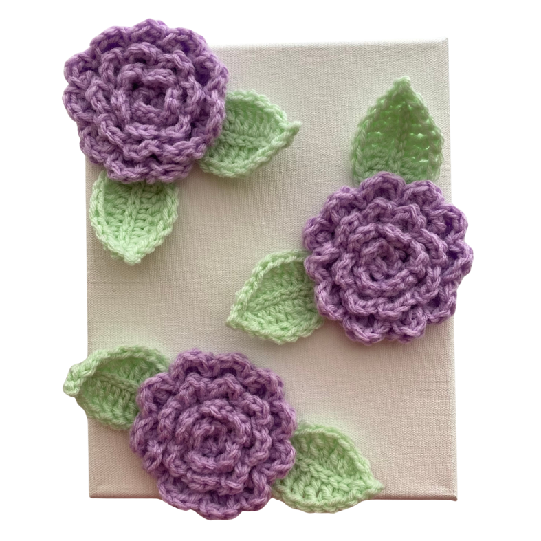 Dahlia Canvas (Light Purple 8x10)