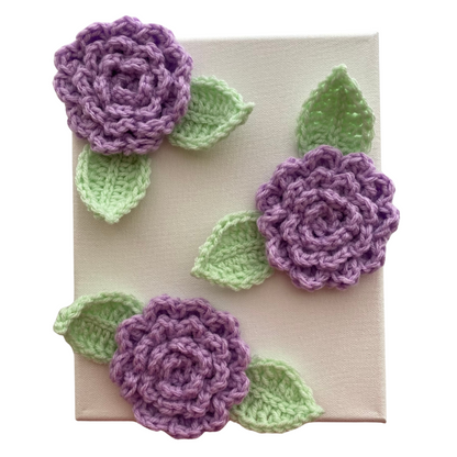 Dahlia Canvas (Light Purple 8x10)