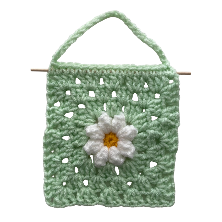 Daisy Wall Hanging (Pastel Green)