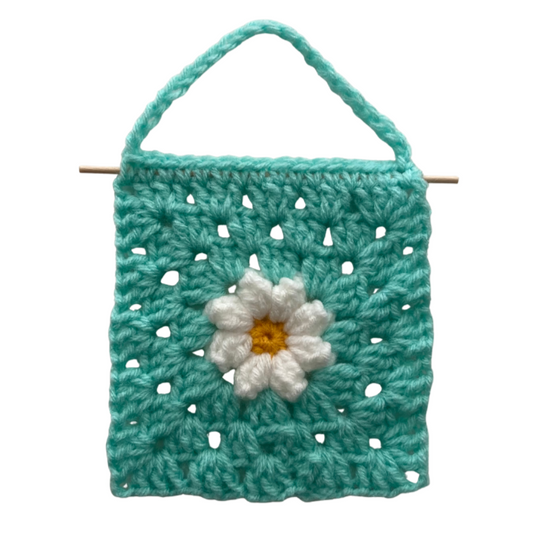 Daisy Wall Hanging (Turquoise)
