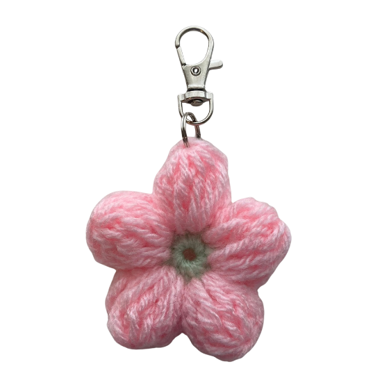 Light Pink Flower Keychain