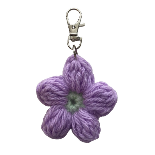Light Purple Flower Keychain