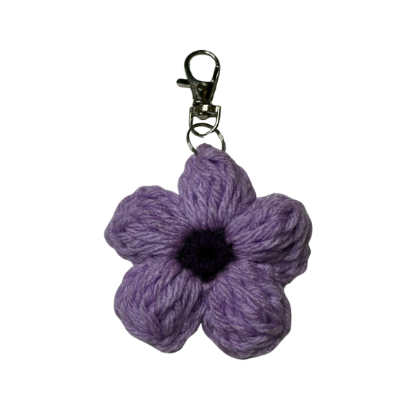 Light Purple Flower Keychain