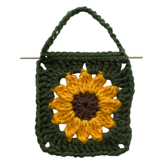 Sunflower Wall Hanging (Forest Green)