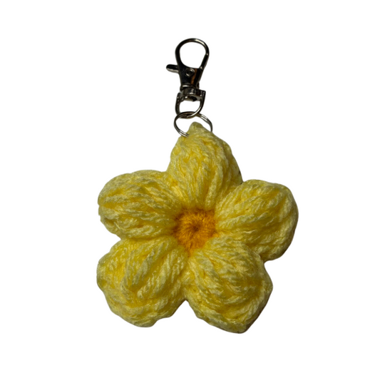 Yellow Flower Keychain
